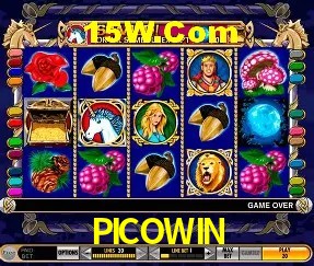 Tela de boas-vindas e lobby de jogos do aplicativo PICOWIN